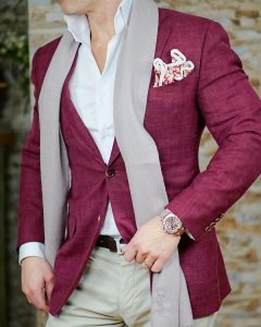 12 The Fitted Maroon Blazer