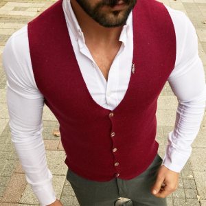 15 Fitted Vest & Fitted Grey Trousers