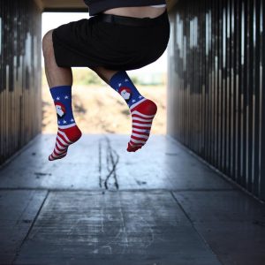 15 Men's American Flag Sock