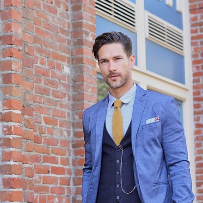 25 Ways to Style Blue Vest - A Secret Fashion Route for a Modern Man