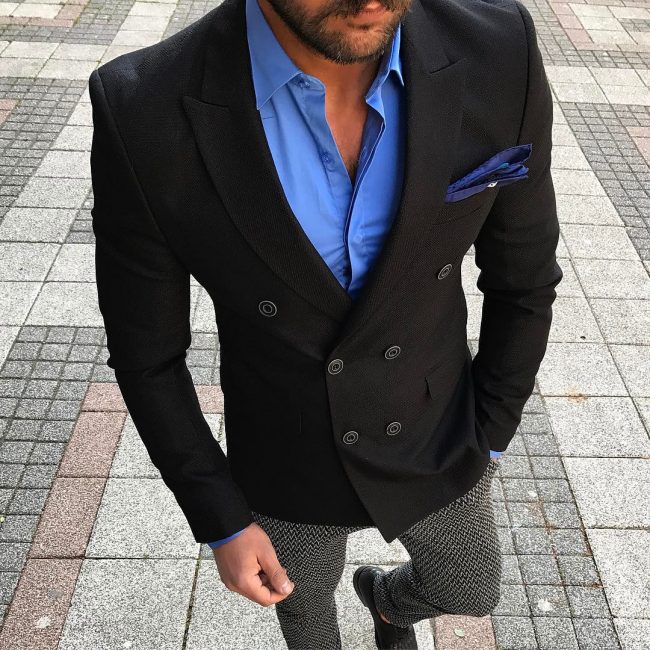 Black Blazer with Grey Pants Dressy Outfits For Men 106 ideas  outfits   Lookastic