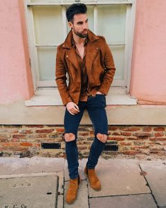 23 The Brown Suede Wear with Ripped Combo