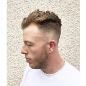 29 Fade Pomp with Tousled Waves