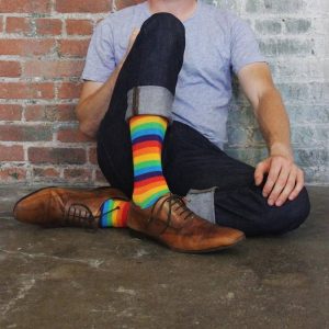 31 Rainbow Striped Casual Socks