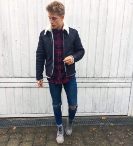 40 Winter Wool Jacket and Boots Combo