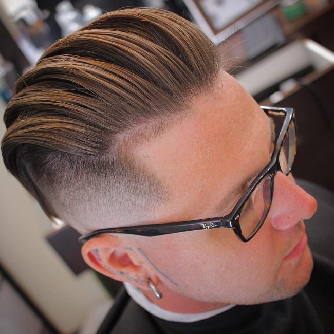 44 Sheared Separated Pompadour
