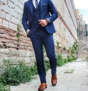 7 Fitted Classy Royal Blue 3-Piece Suit