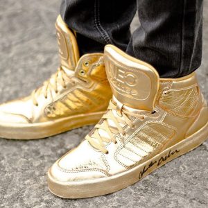 3 Gold Adidas Neo's Sneakers