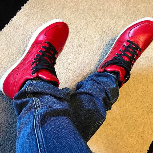 4 Red High Top Sneakers