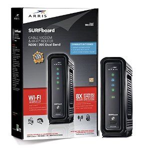 ARRIS SURFboard SBG6580 DOCSIS 3.0 Cable Modem/ Wi-Fi N300/N300 Dual Band Router...