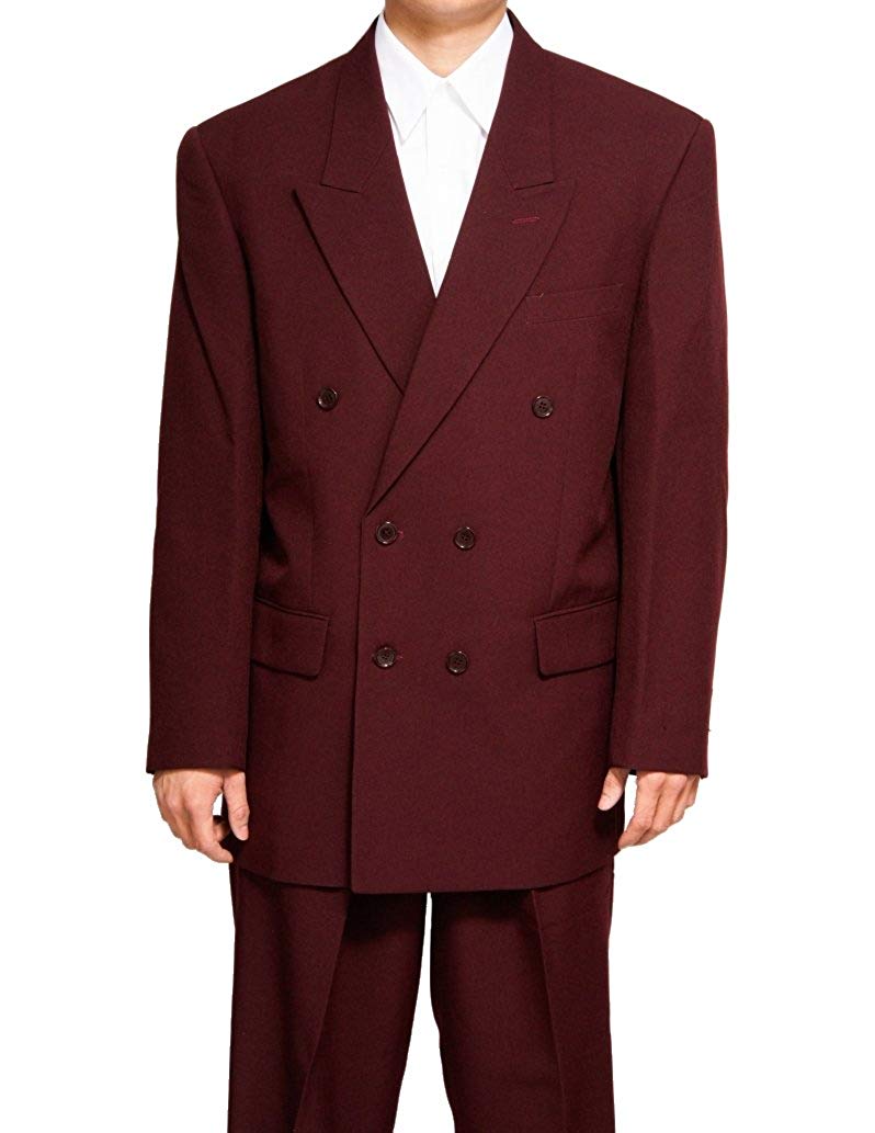 New Double Breasted (DB) Burgundy/Maroon Men's Business Dress Suit