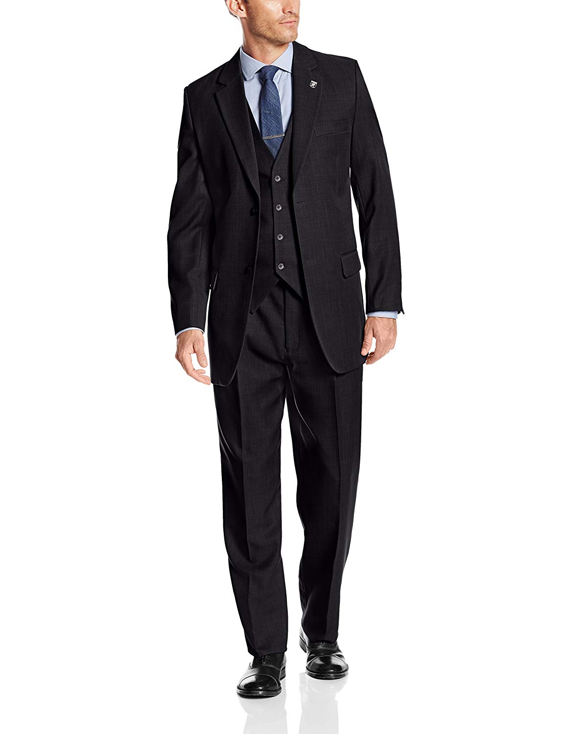 Stacy Adams Men's Big & Tall Suny Vested Three-Piece Suit