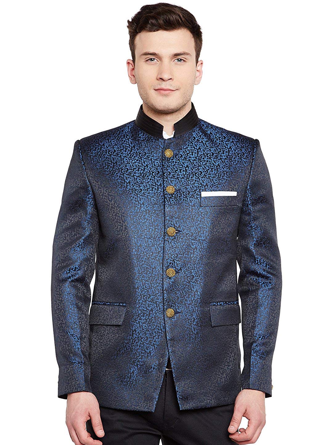 WINTAGE Men's Premium Rayon Grandad Bandhgala Coat Nehru Blazer Jacket