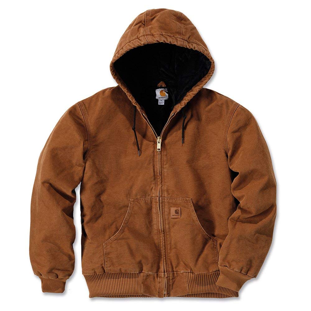 Carhartt Men's Quilted Flannel Lined Sandstone Active Jacket J130