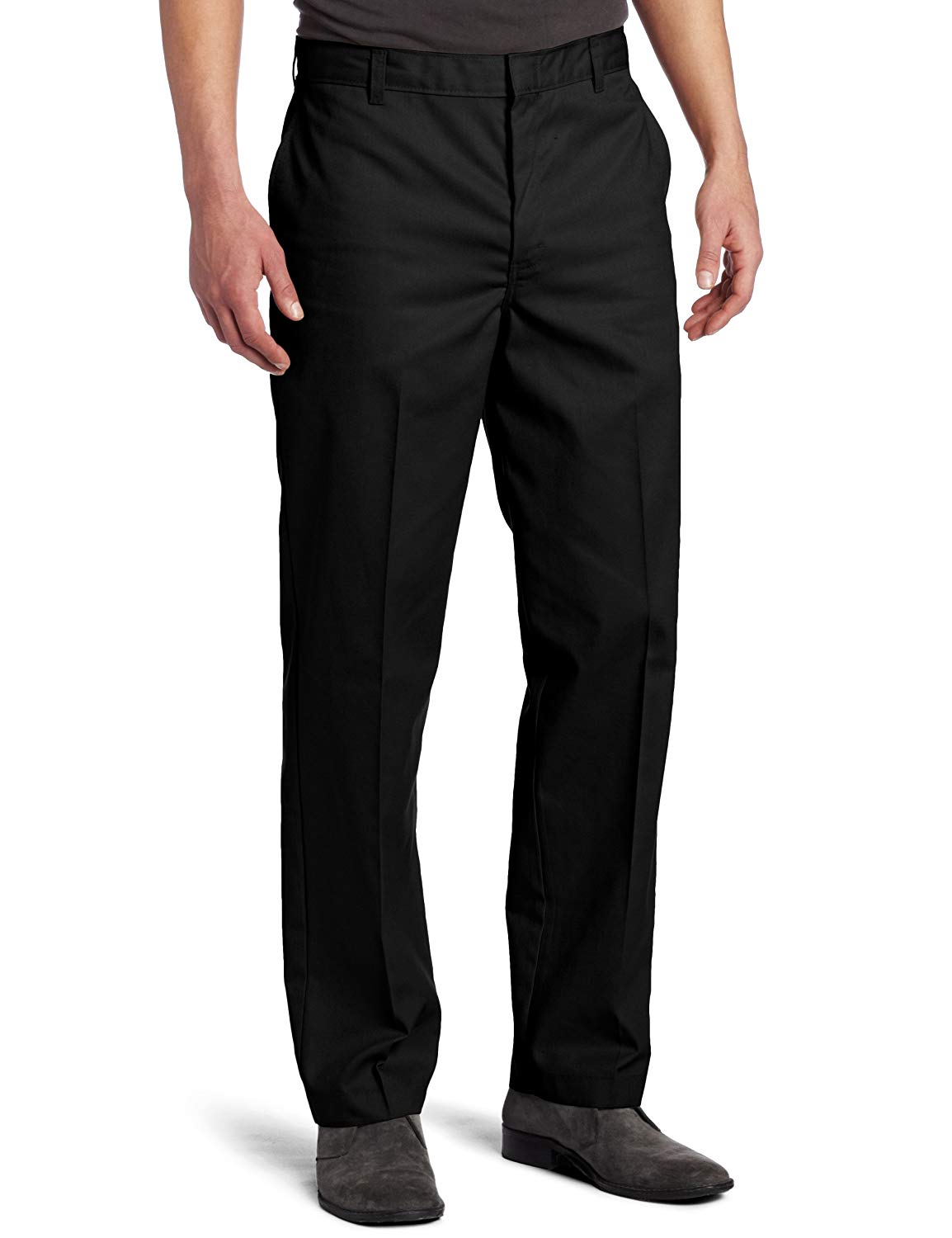 Dickies Men's Flat-Front Pant Stain & Wrinkle Resistant Cotton/Poly