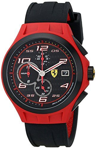 Ferrari Men's 0830017 Lap Time Analog Display Quartz Black Watch