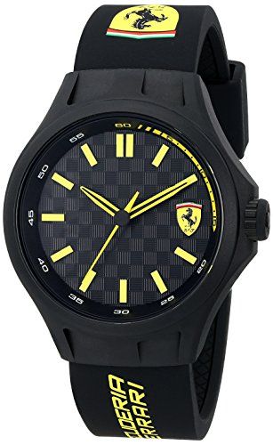 Ferrari Men's 0830158 Pit Crew Black Sport Watch Watch