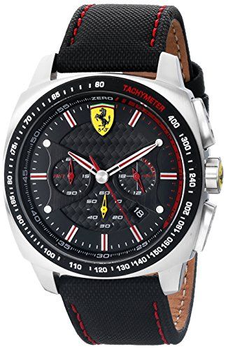 Ferrari Men's 0830166 Aero Evo Analog Display Quartz Black Watch