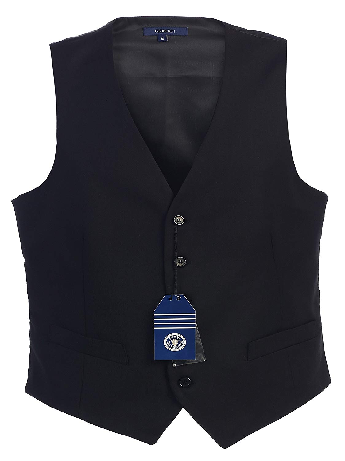 Gioberti Mens 5 Button Formal Suit Vest