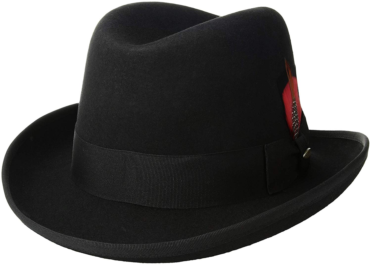 Scala Classico Men's Wool Felt Homburg Hat