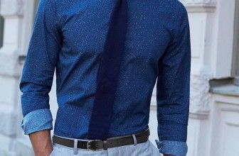 25 Remarkable Ways To Style Dark Blue Shirt – Come Out Rocking