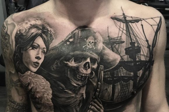 60 Masterful Pirate Tattoo Ideas – Rulers of the Seas